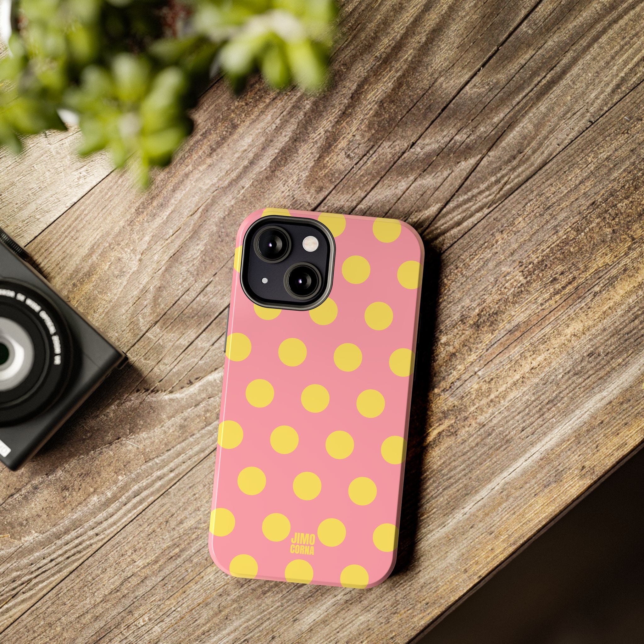 Big Polka Dot | Pink and Yellow