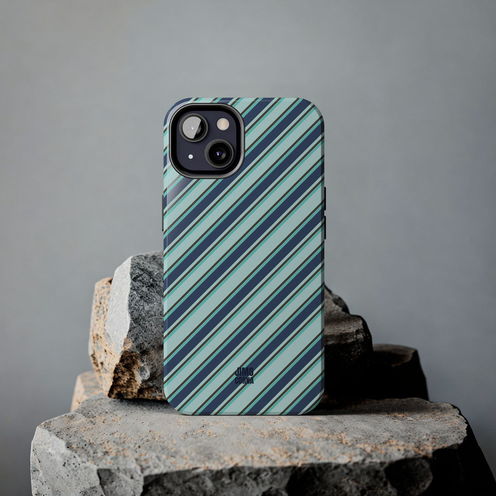Angelina Stripes | Blue - iPhone Case