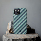 Angelina Stripes | Blue - iPhone Case
