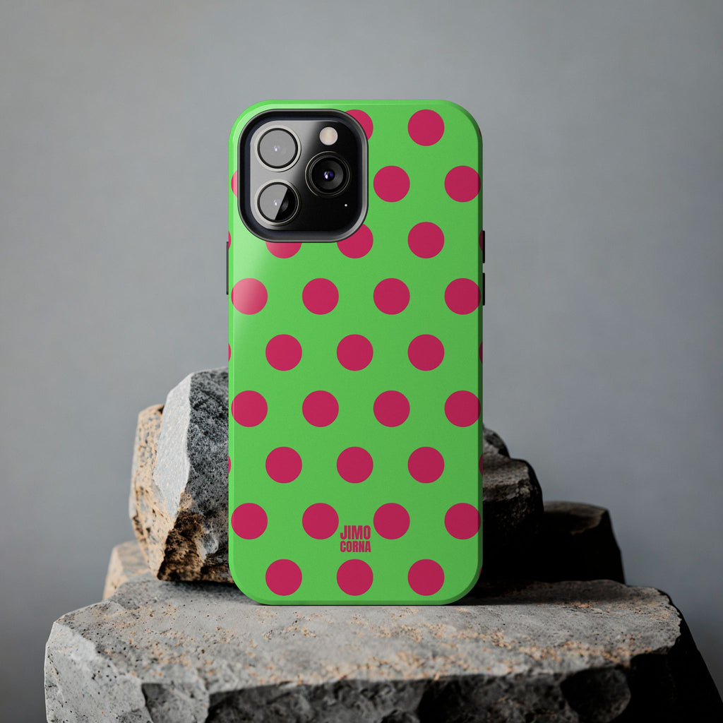 Big Polka Dot | Green and Pink