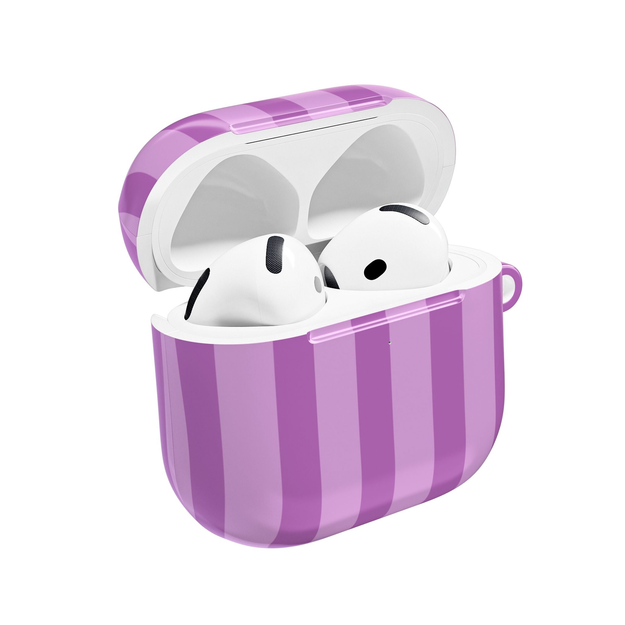 Bold Stripes AirPods Case | Plum