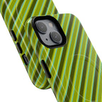 Angelina Stripes | Olive - MagSafe iPhone Case