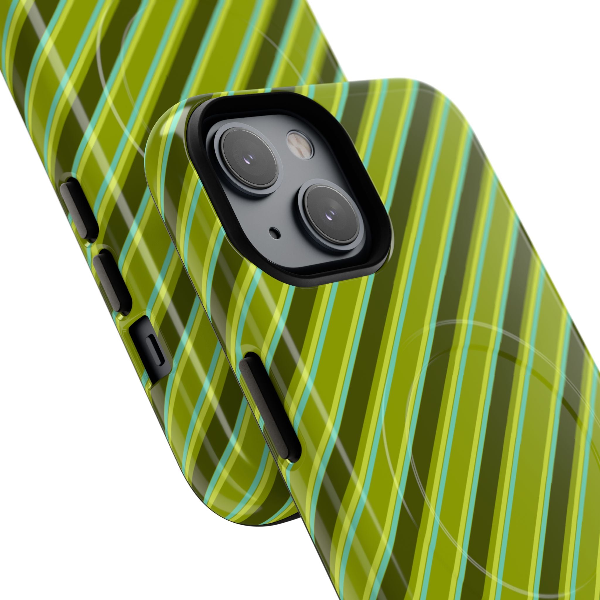 Angelina Stripes | Olive - MagSafe iPhone Case