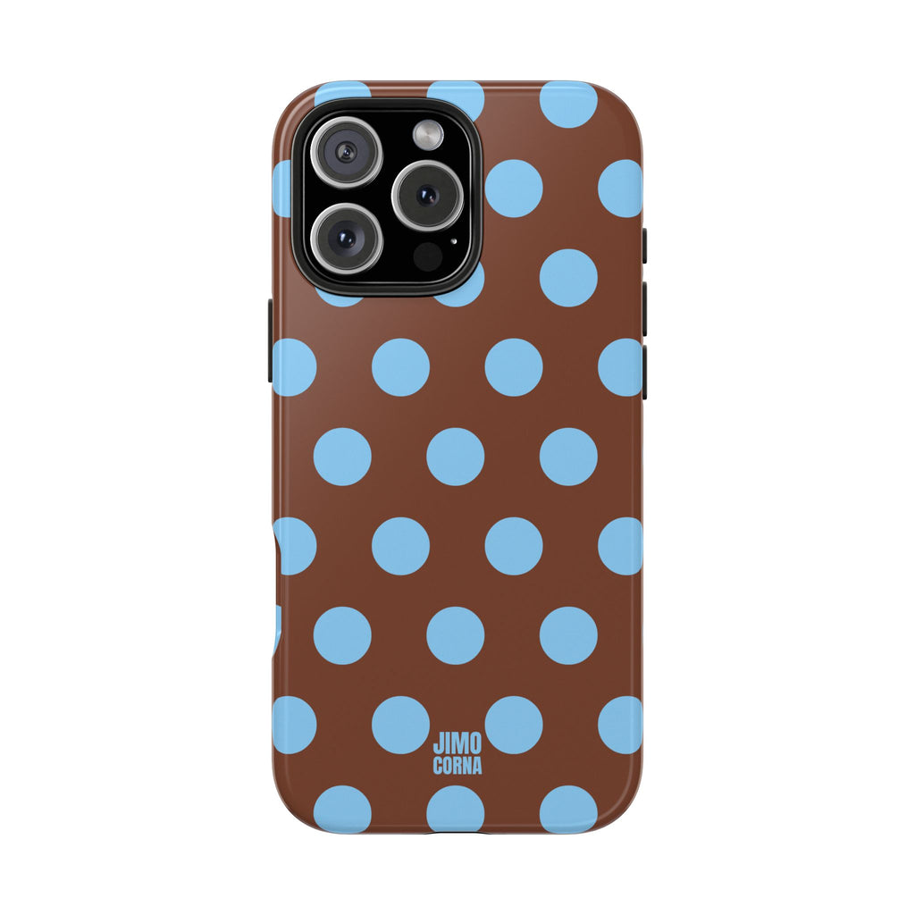 Big Polka Dot | Brown and Blue