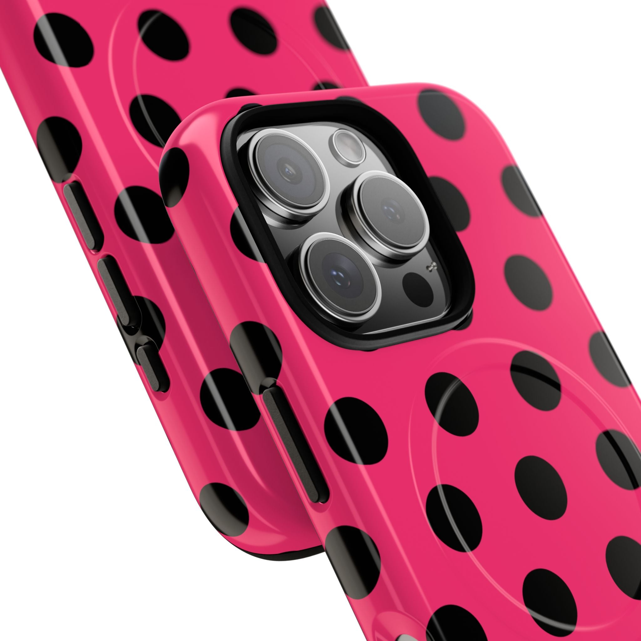 Big Polka Dot | Hot Pink and Black