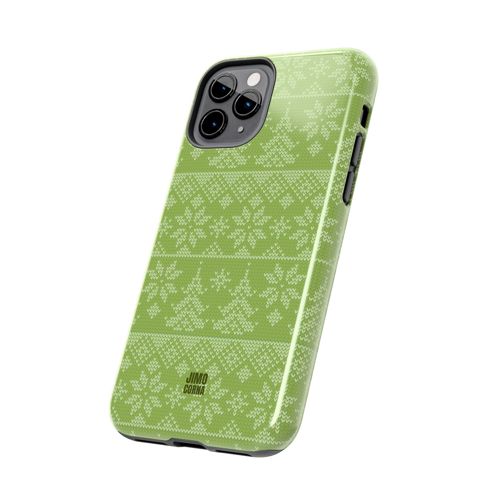 Holiday Knit | Green iPhone Case