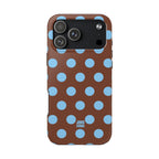Big Polka Dot | Brown and Blue