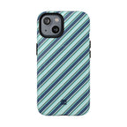 Angelina Stripes | Blue - MagSafe iPhone Case