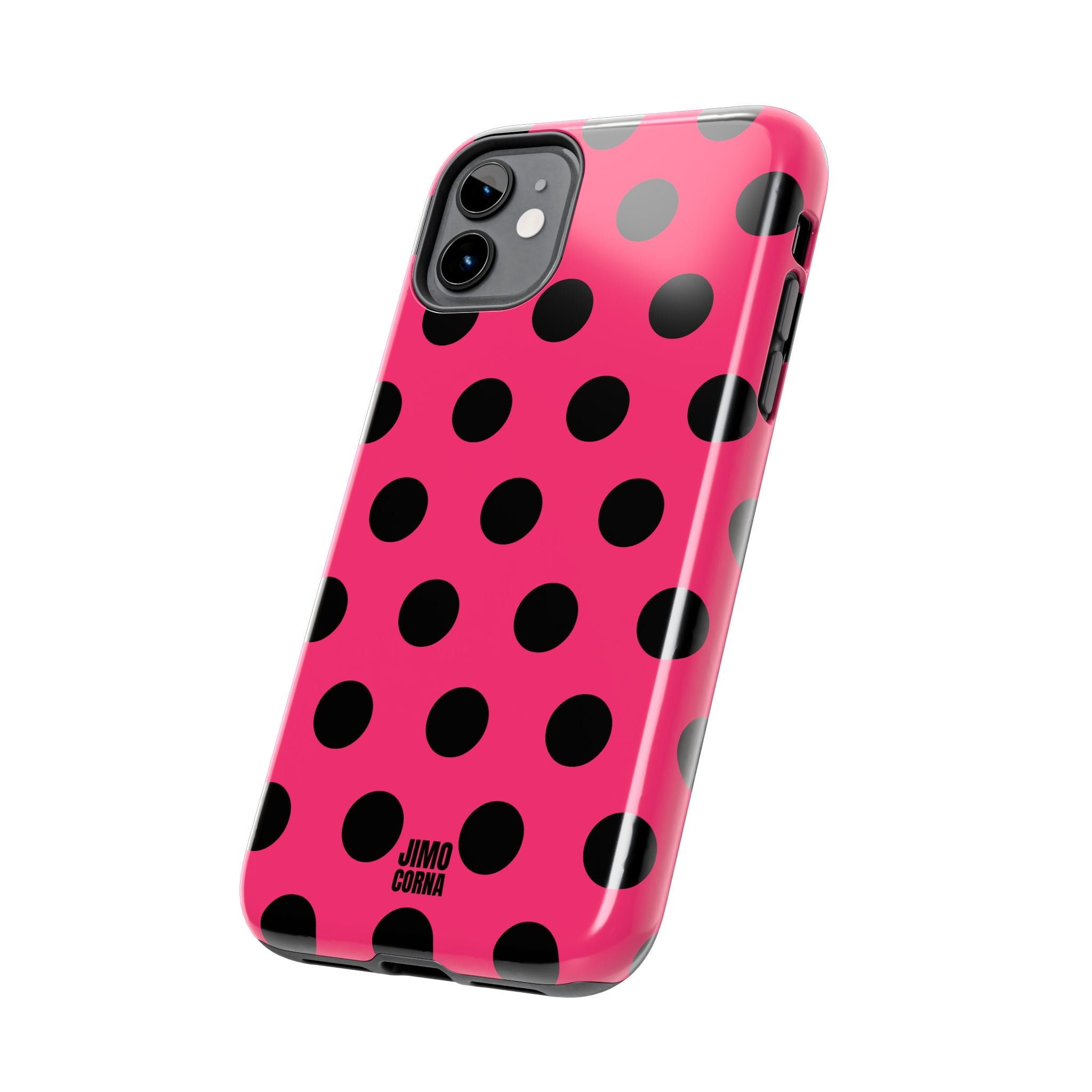 Big Polka Dot | Hot Pink and Black