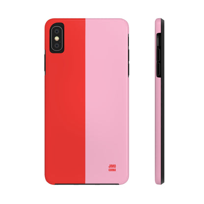 Red and Pink Color Block