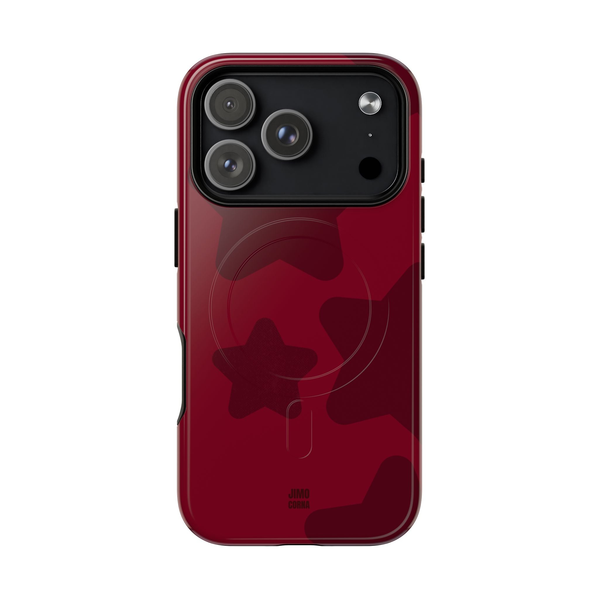 Cherry Red Bold Stars