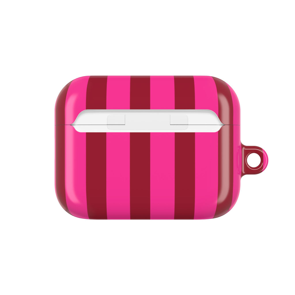 Bold Stripes AirPods Case | Strawberry Burst