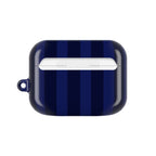 Bold Stripes AirPods Case | Navy Blue