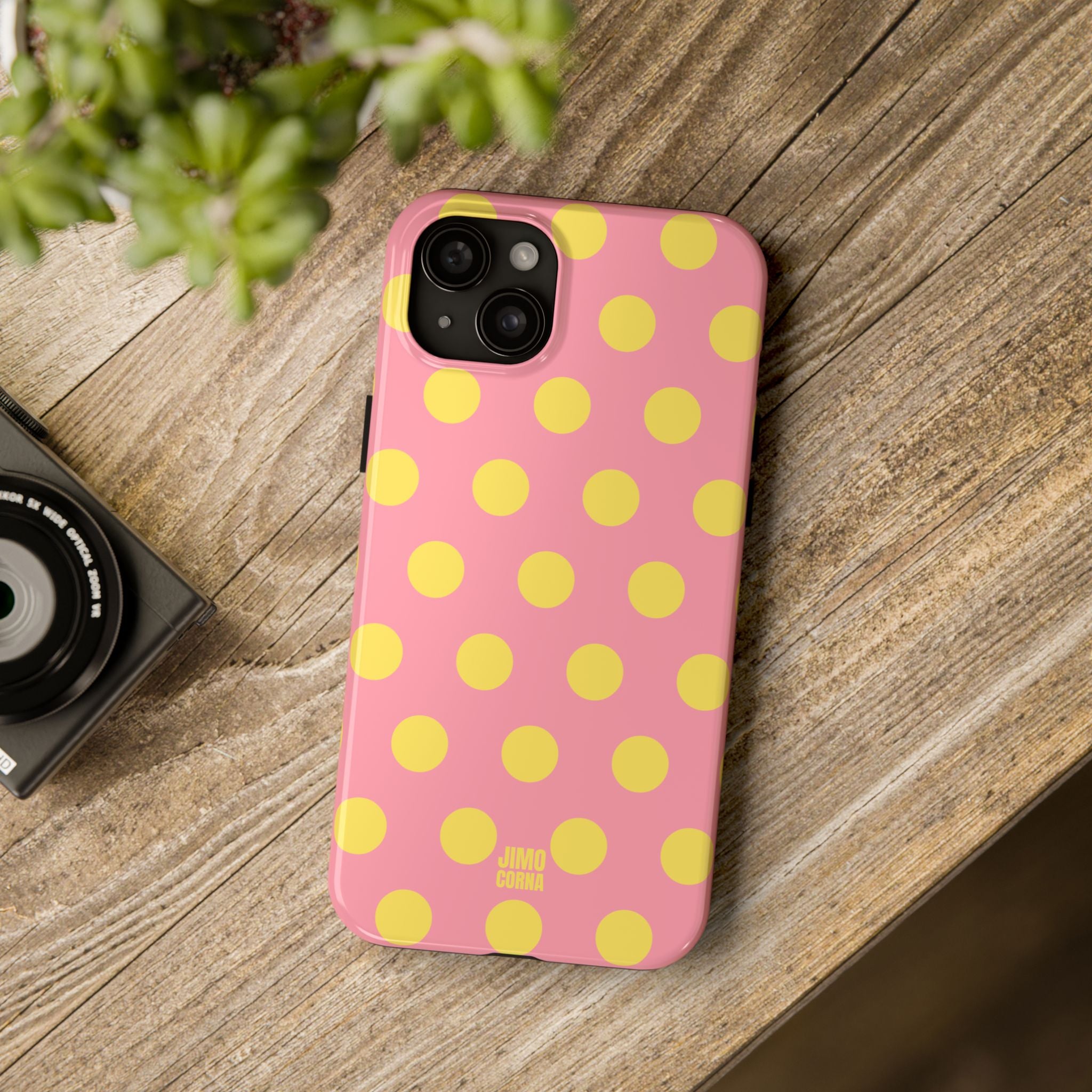 Big Polka Dot | Pink and Yellow