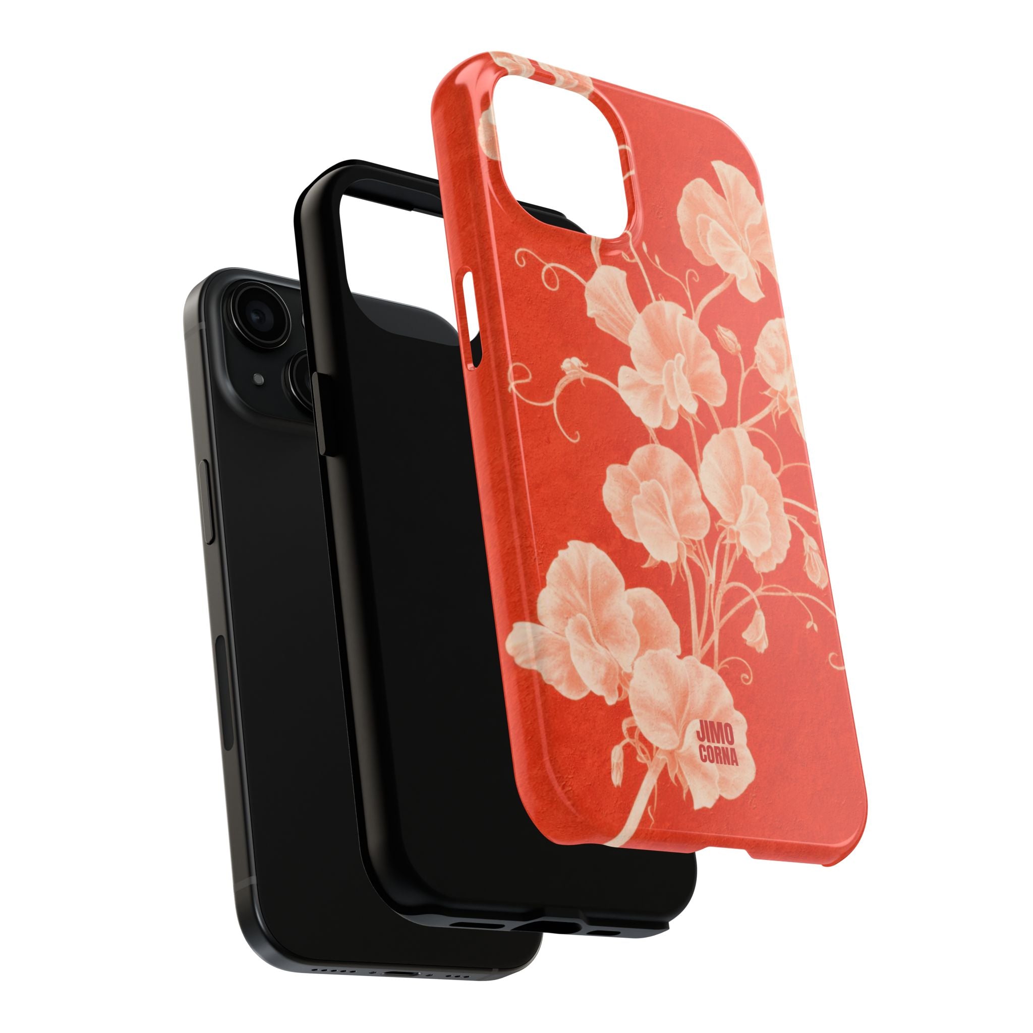 Red Flora iPhone Case