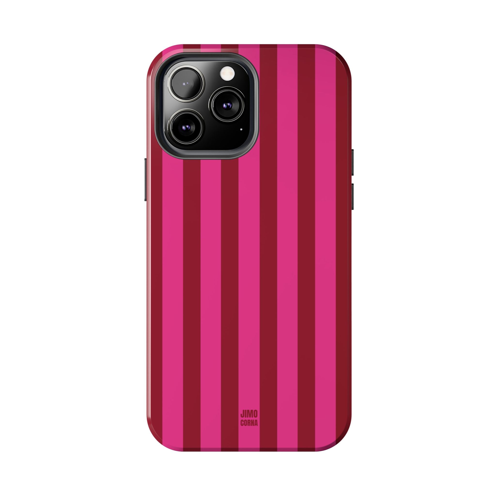 Strawberry Burst Bold Stripes