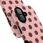Big Polka Dot | Pink and Brown