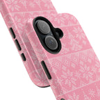 Holiday Knit | Pink iPhone Case
