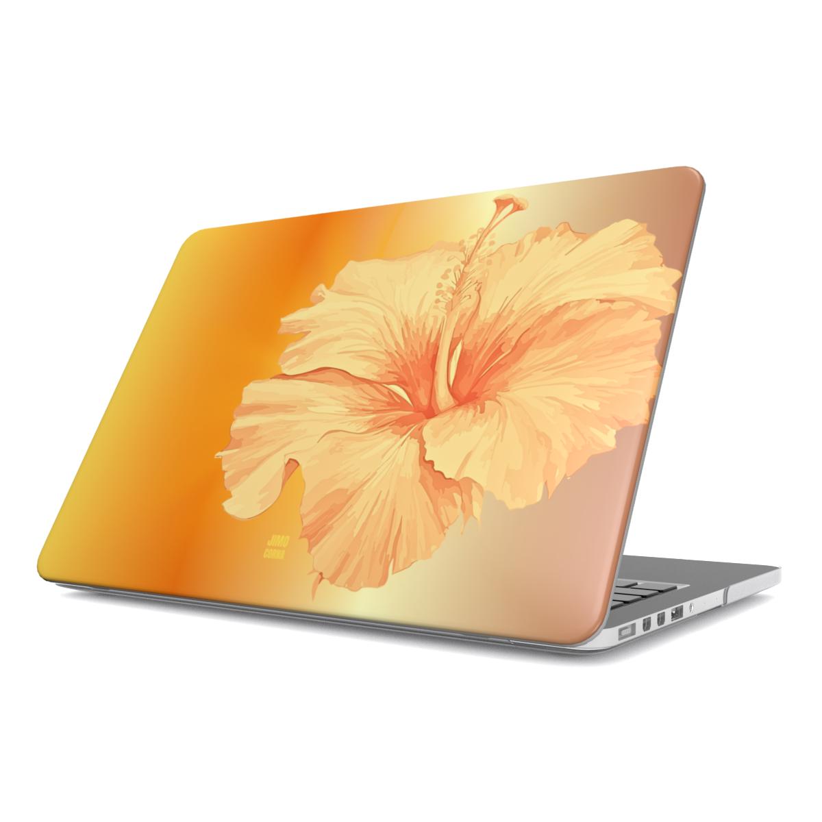 Yellow Sunset Hibiscus Macbook Case