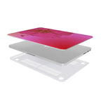 Hot Pink Sunset Hibiscus Macbook Case