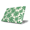 Green Flowers Macbook Case