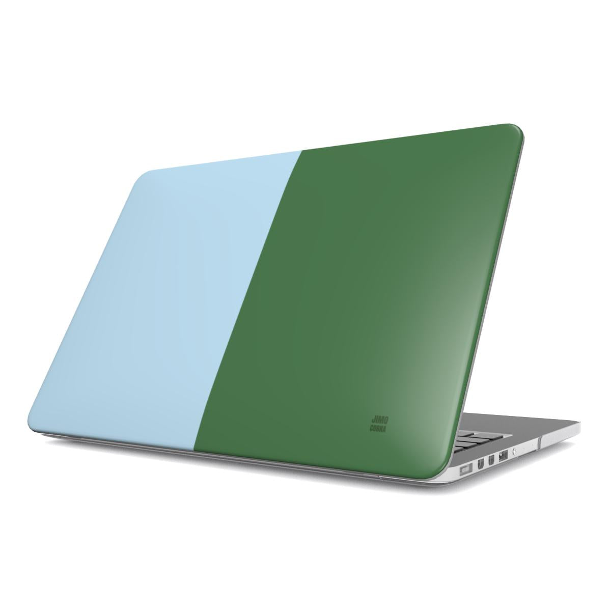 Blue and Green Color block Macbook Case