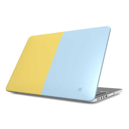 Yellow and Blue Color Block Macbook Case