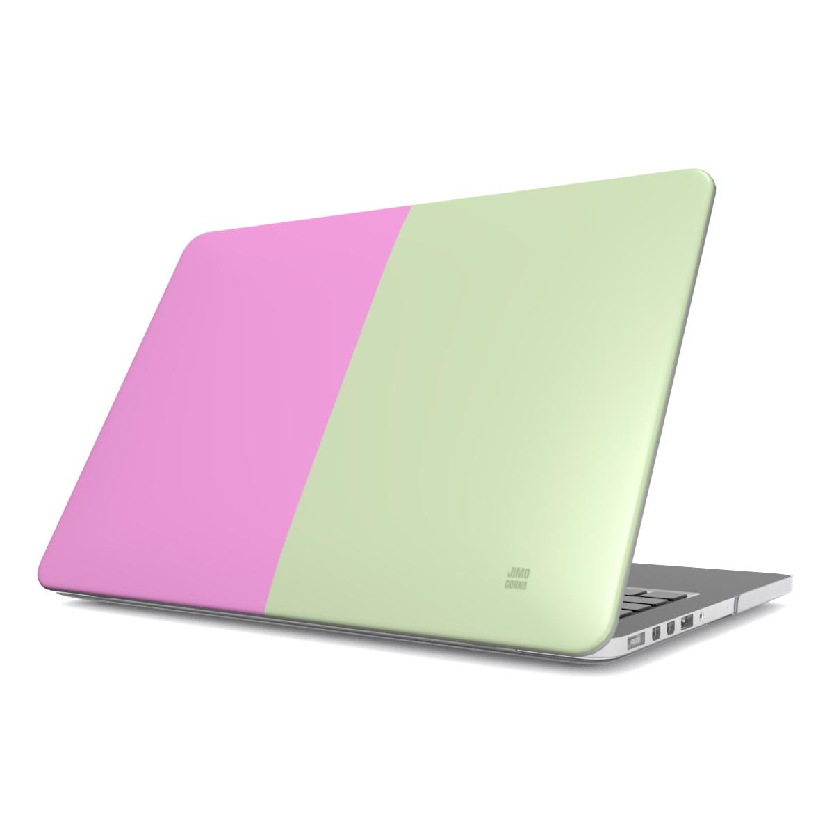 Purple and Green Color block Macbook Case