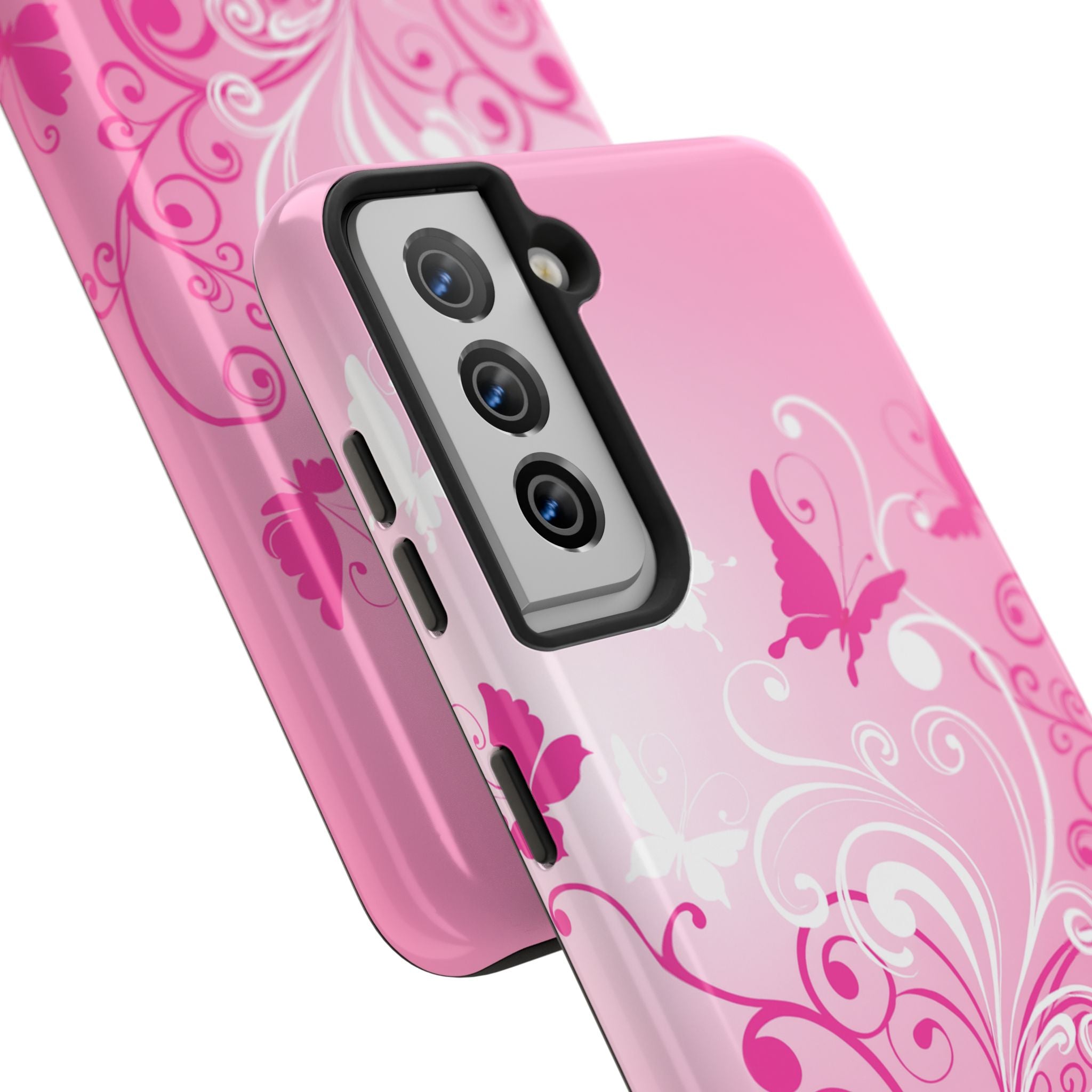 Pink Flutter Garden iPhone Case