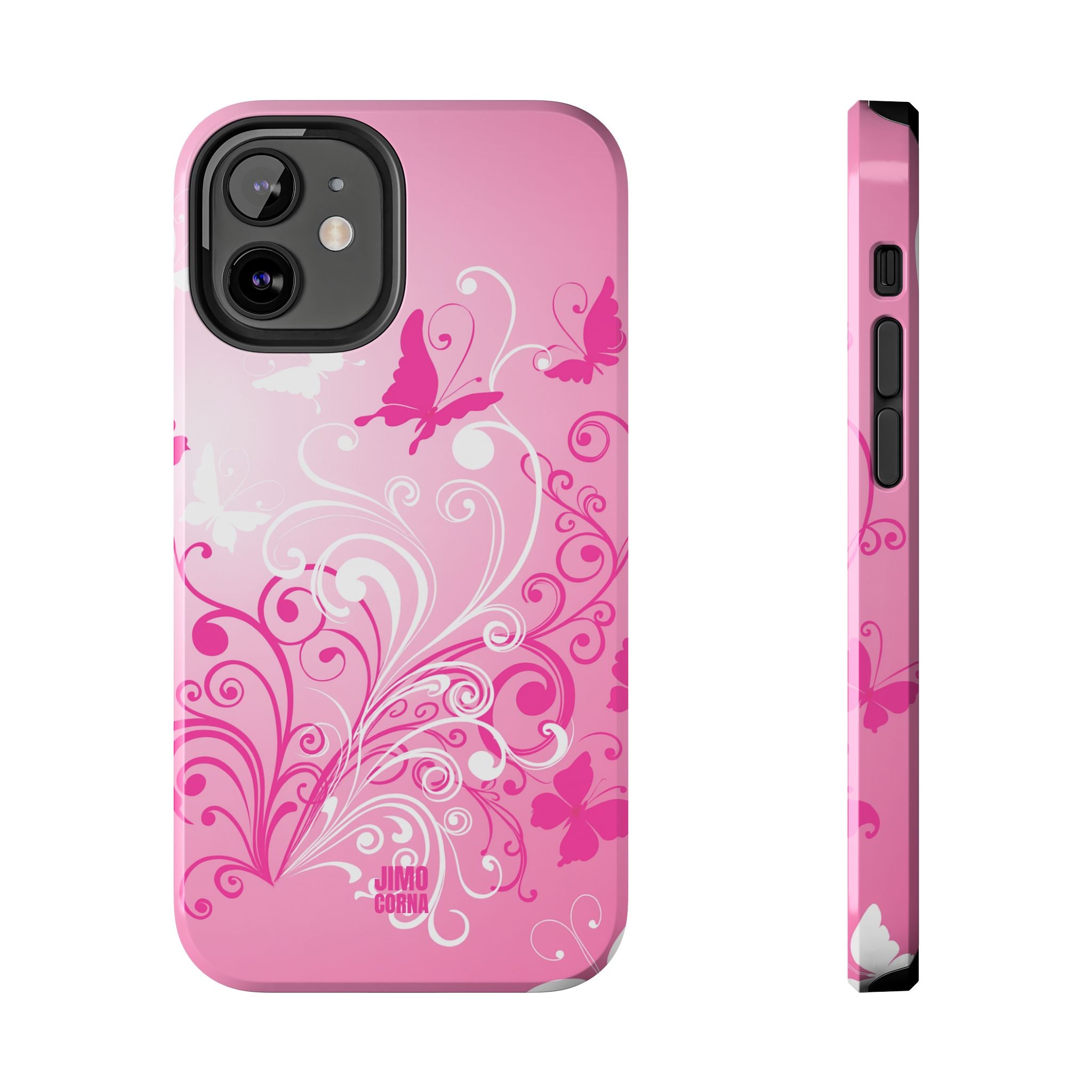 Pink Flutter Garden iPhone Case