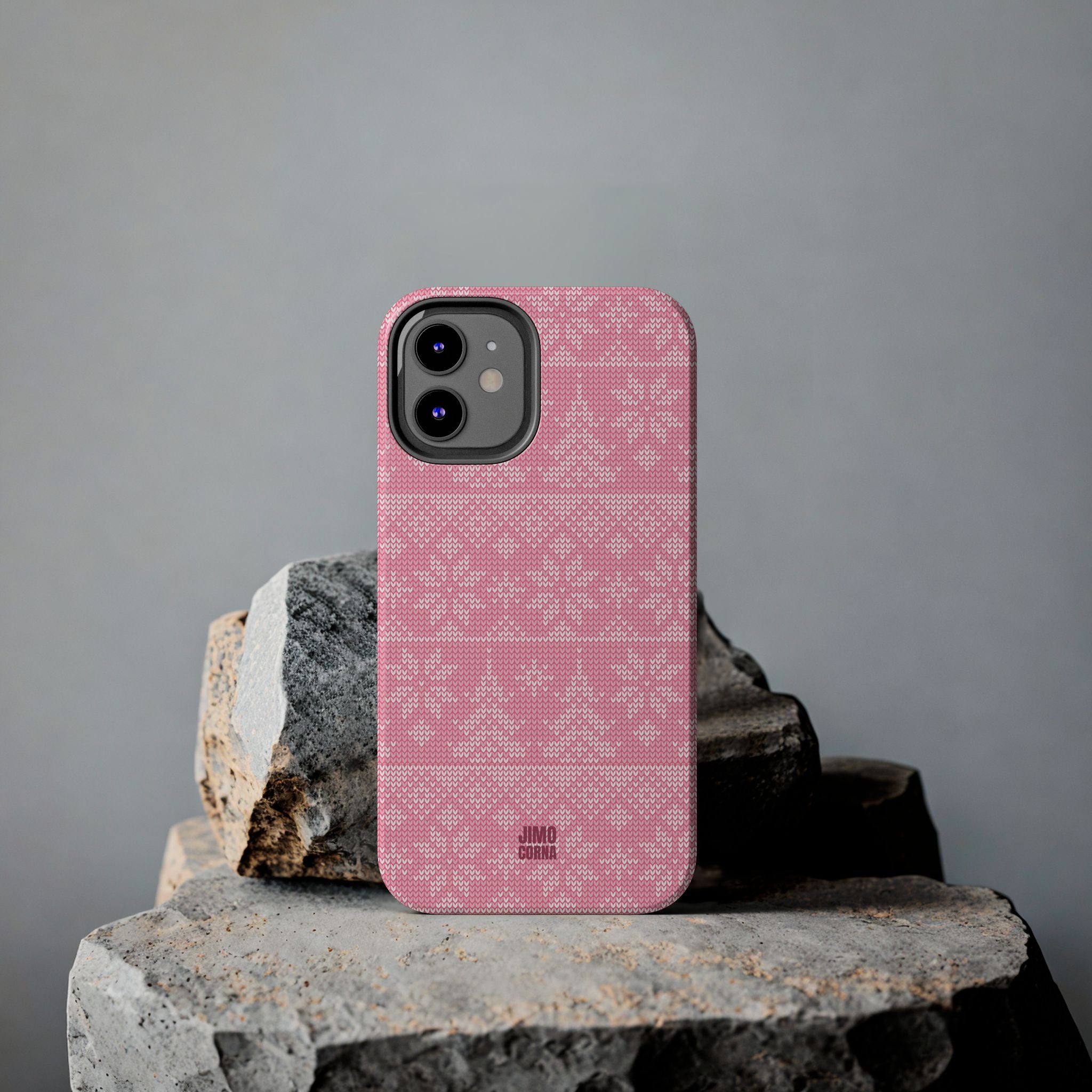 Holiday Knit | Pink iPhone Case