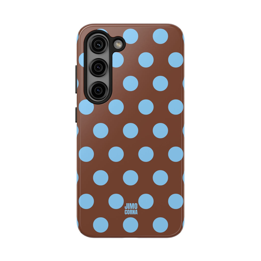 Big Polka Dot | Brown and Blue