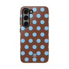 Big Polka Dot | Brown and Blue