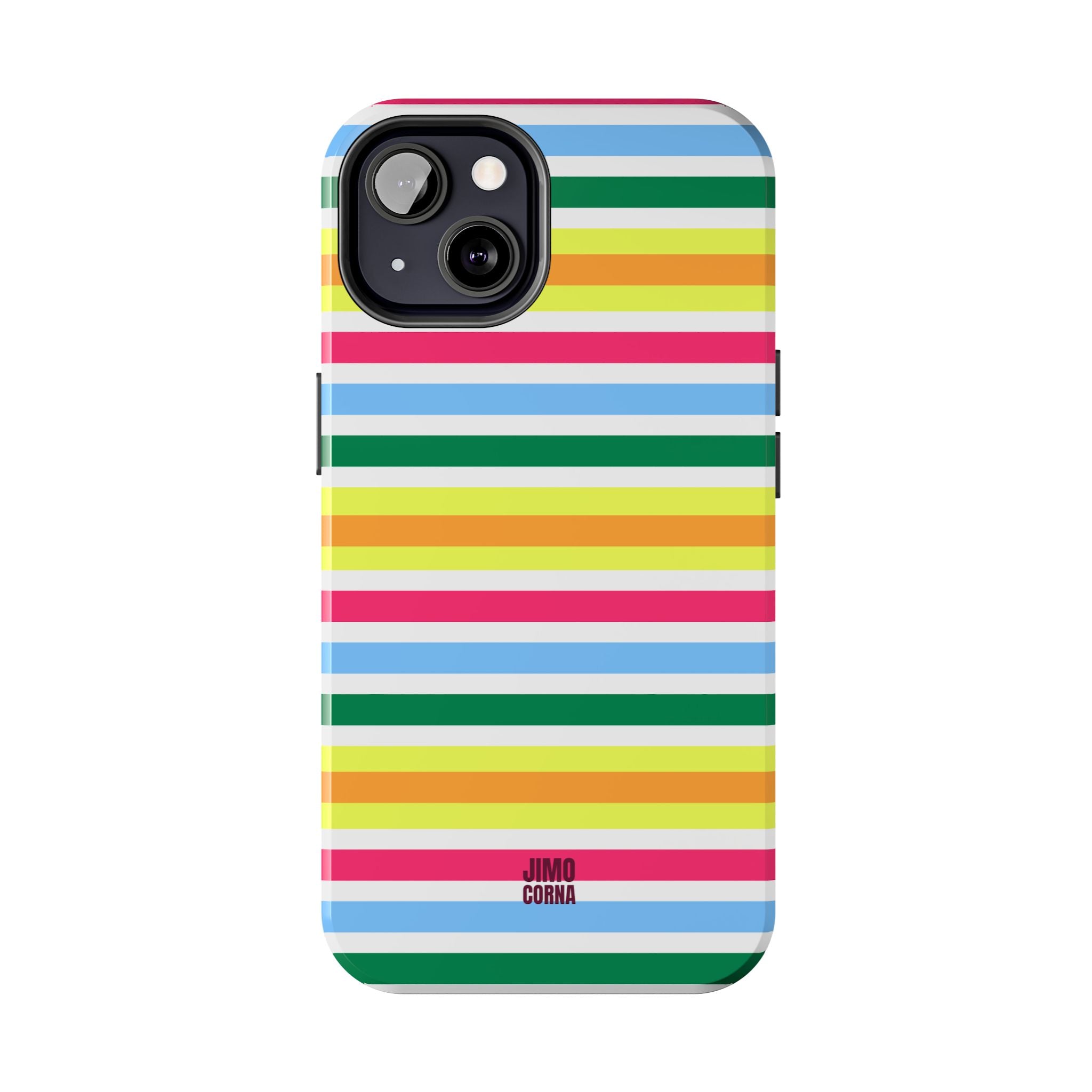 Rainbow Sorbet Stripe iPhone Case