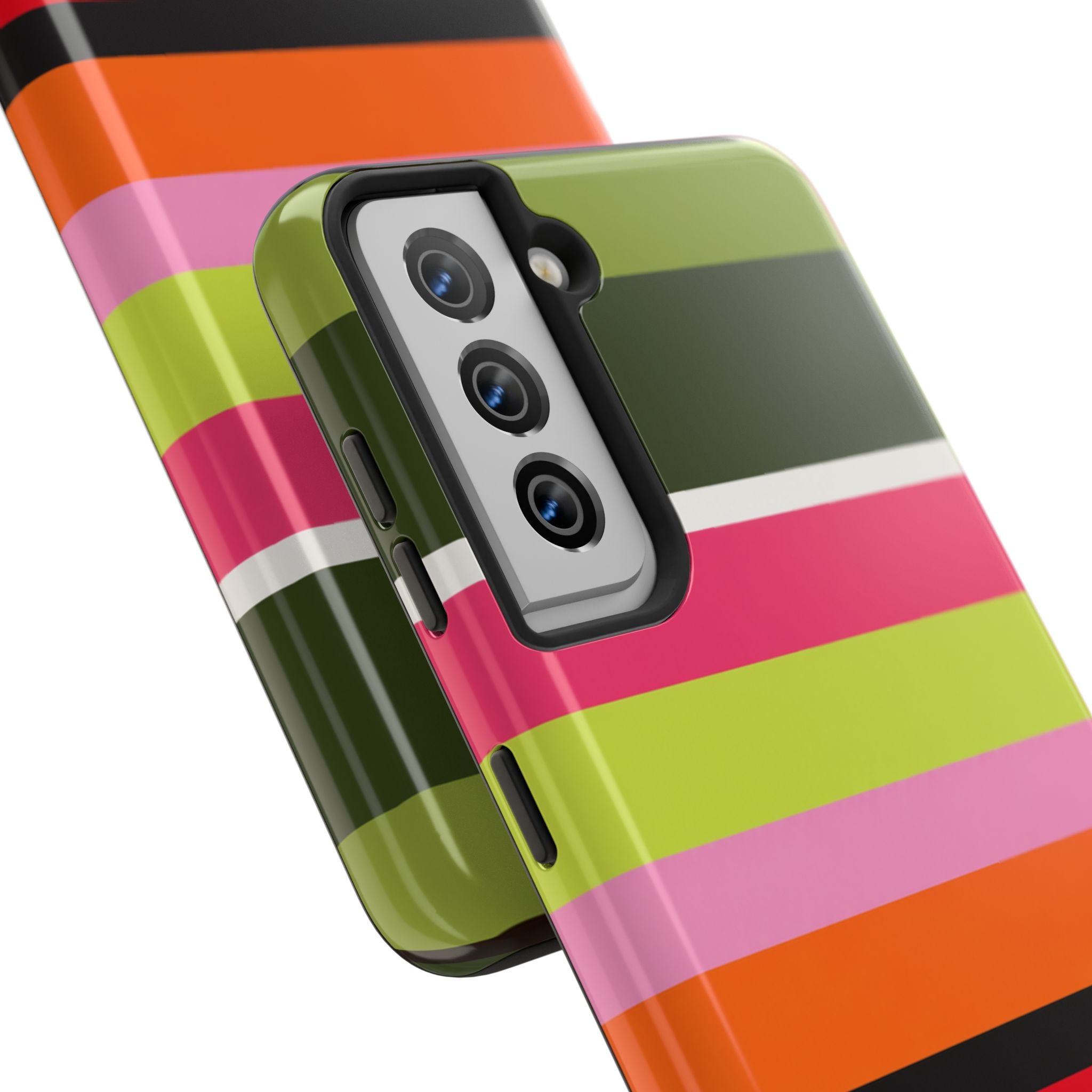 Berry Citrus Stripe Samsung Galaxy Case
