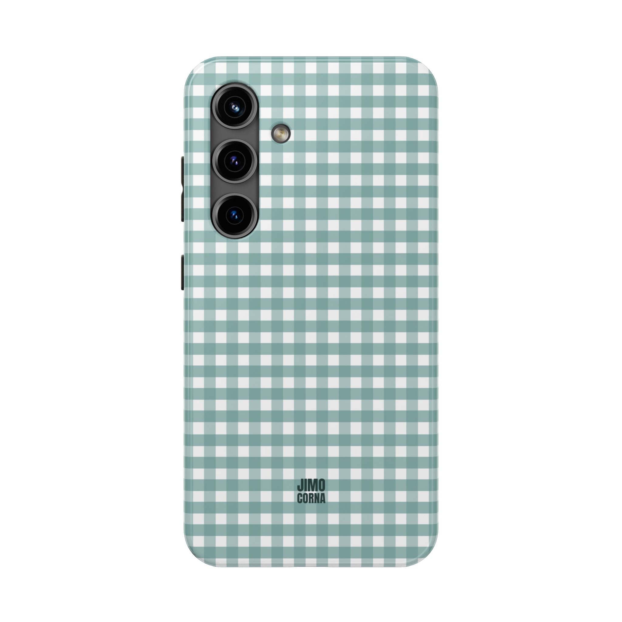 Farm Gingham Samsung Galaxy Case | Blue