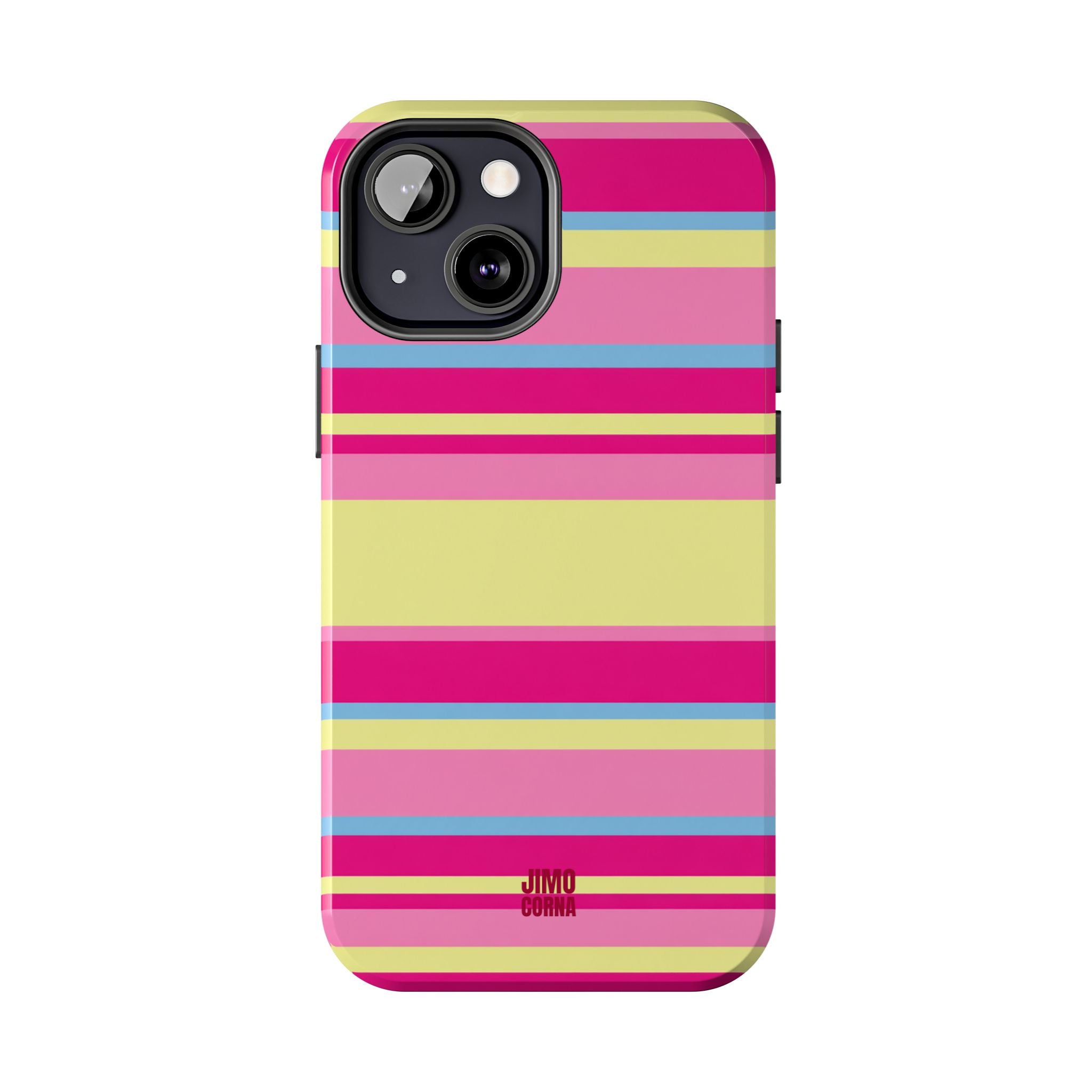 Lemonberry Stripe iPhone Case