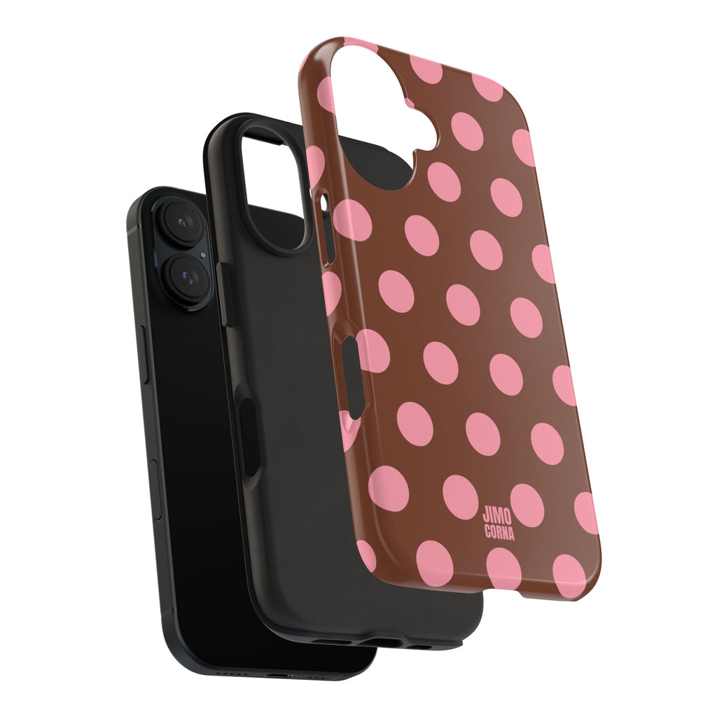Big Polka Dot | Brown and Pink
