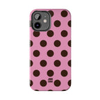 Big Polka Dot | Pink and Brown