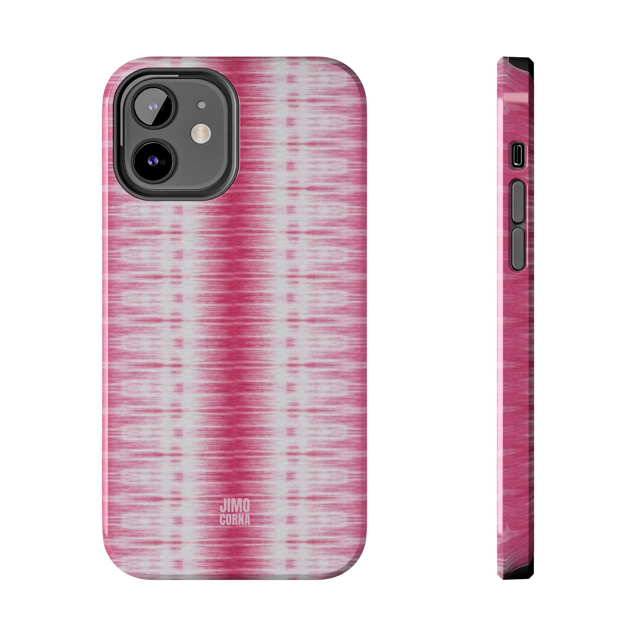 Pink Woven Texture iPhone Case