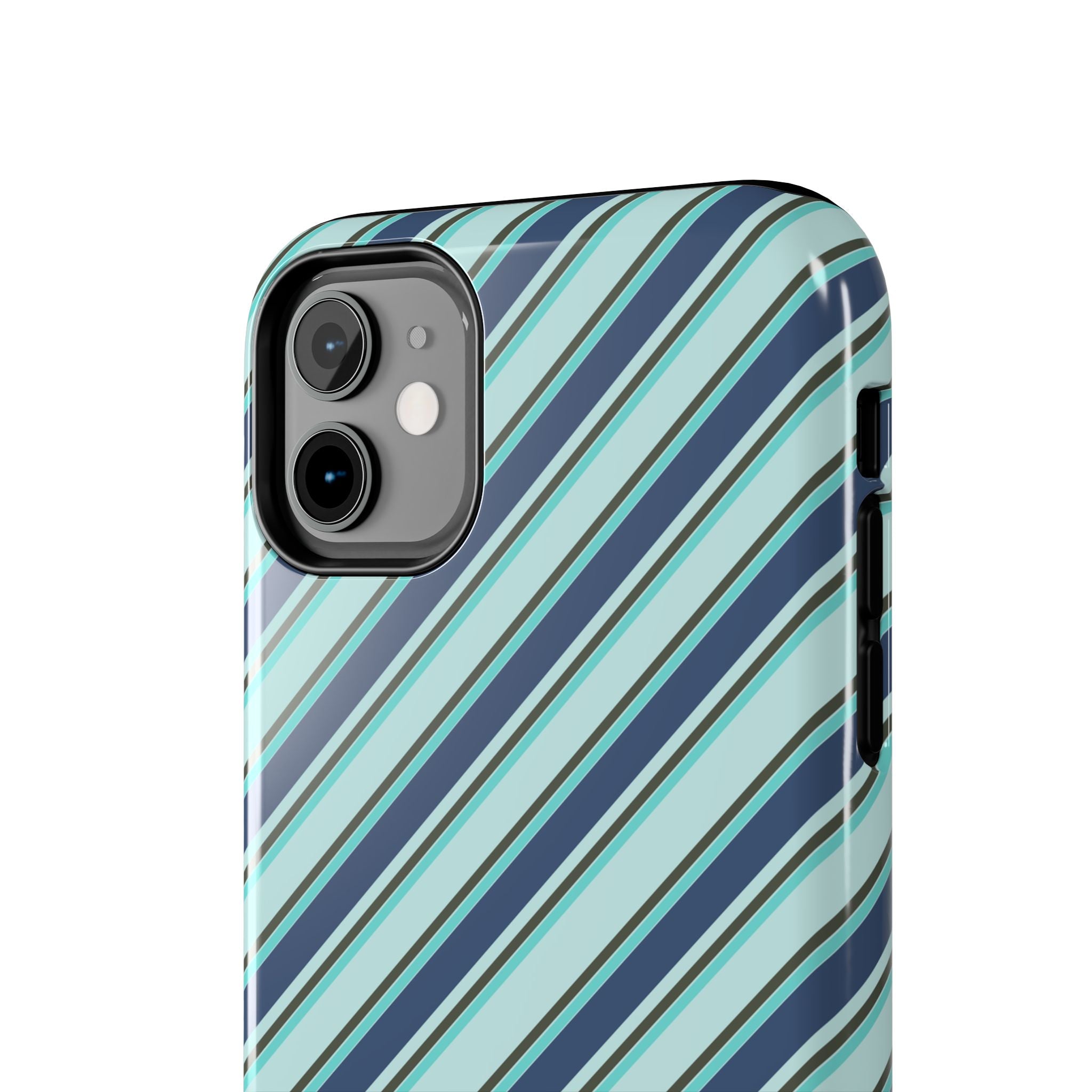 Angelina Stripes | Blue - iPhone Case