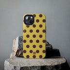 Big Polka Dot | Yellow and Brown