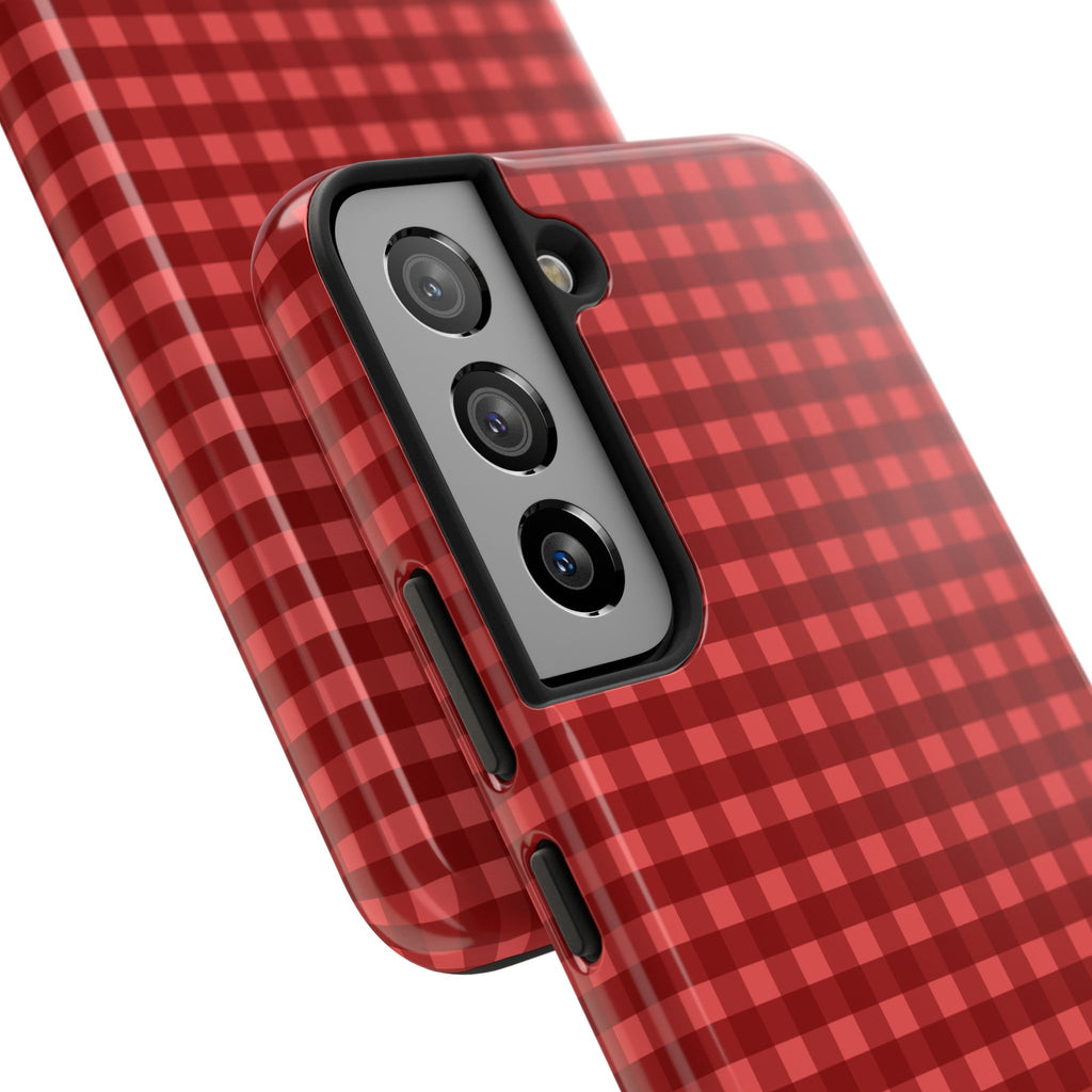 Farm Gingham Samsung Galaxy Case | Red