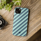 Angelina Stripes | Blue - iPhone Case
