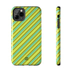 Angelina Stripes | Green - iPhone Case