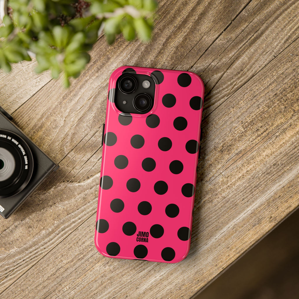 Big Polka Dot | Hot Pink and Black