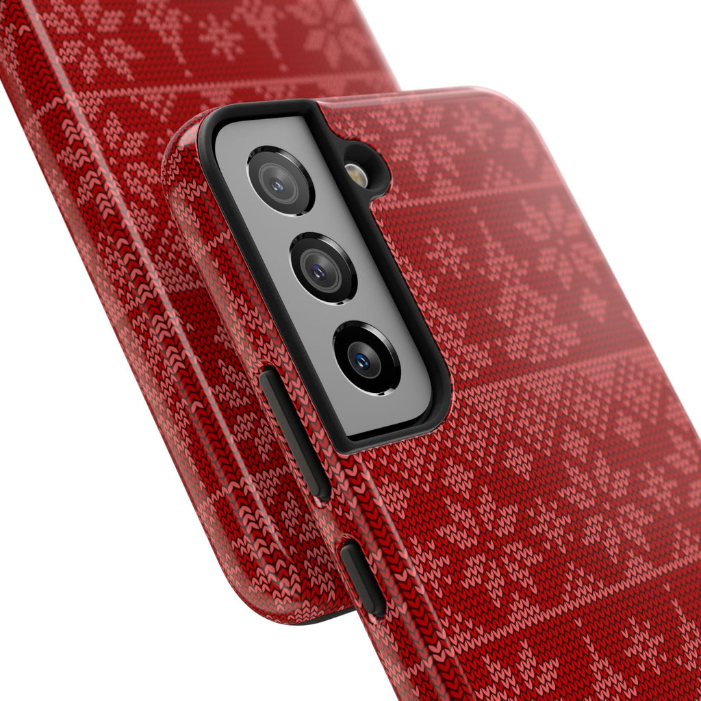 Holiday Knit | Red iPhone Case