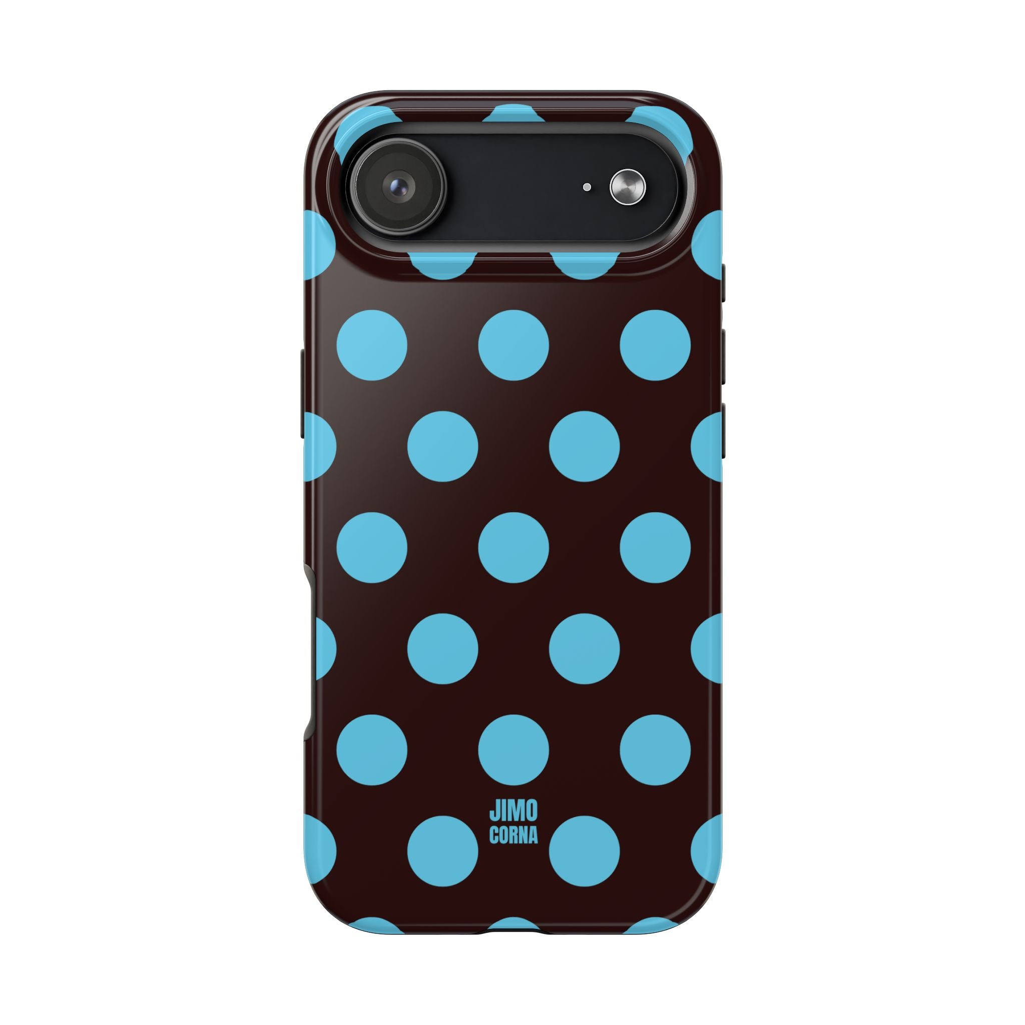 Big Polka Dot | Brown and Blue