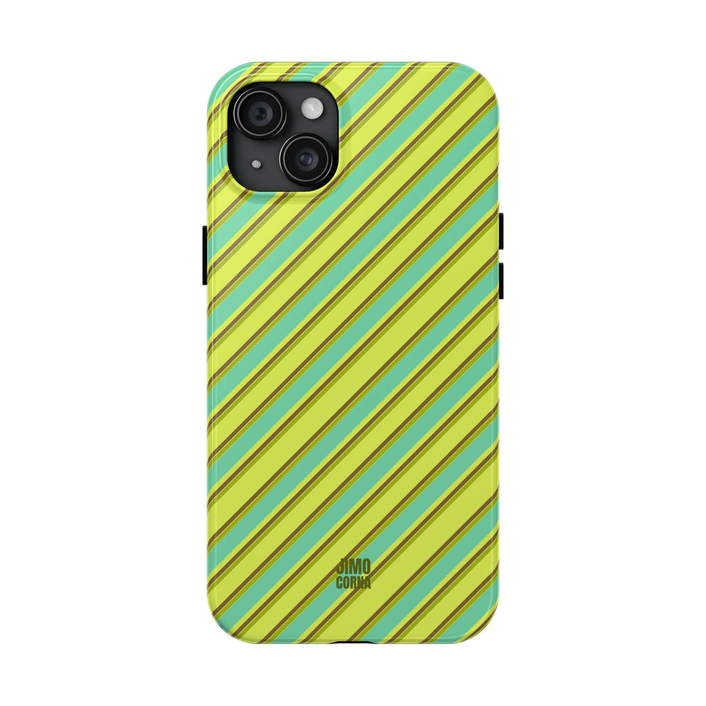Angelina Stripes | Green - iPhone Case