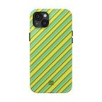 Angelina Stripes | Green - iPhone Case